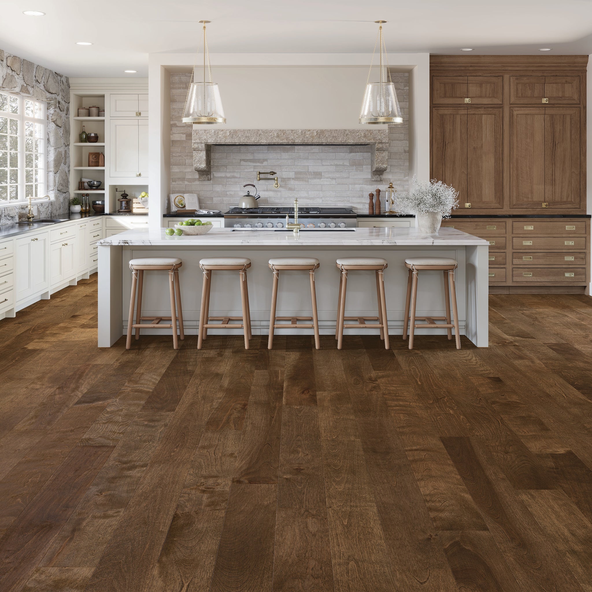 Birch Leather Select Smooth Satin - Kitchen