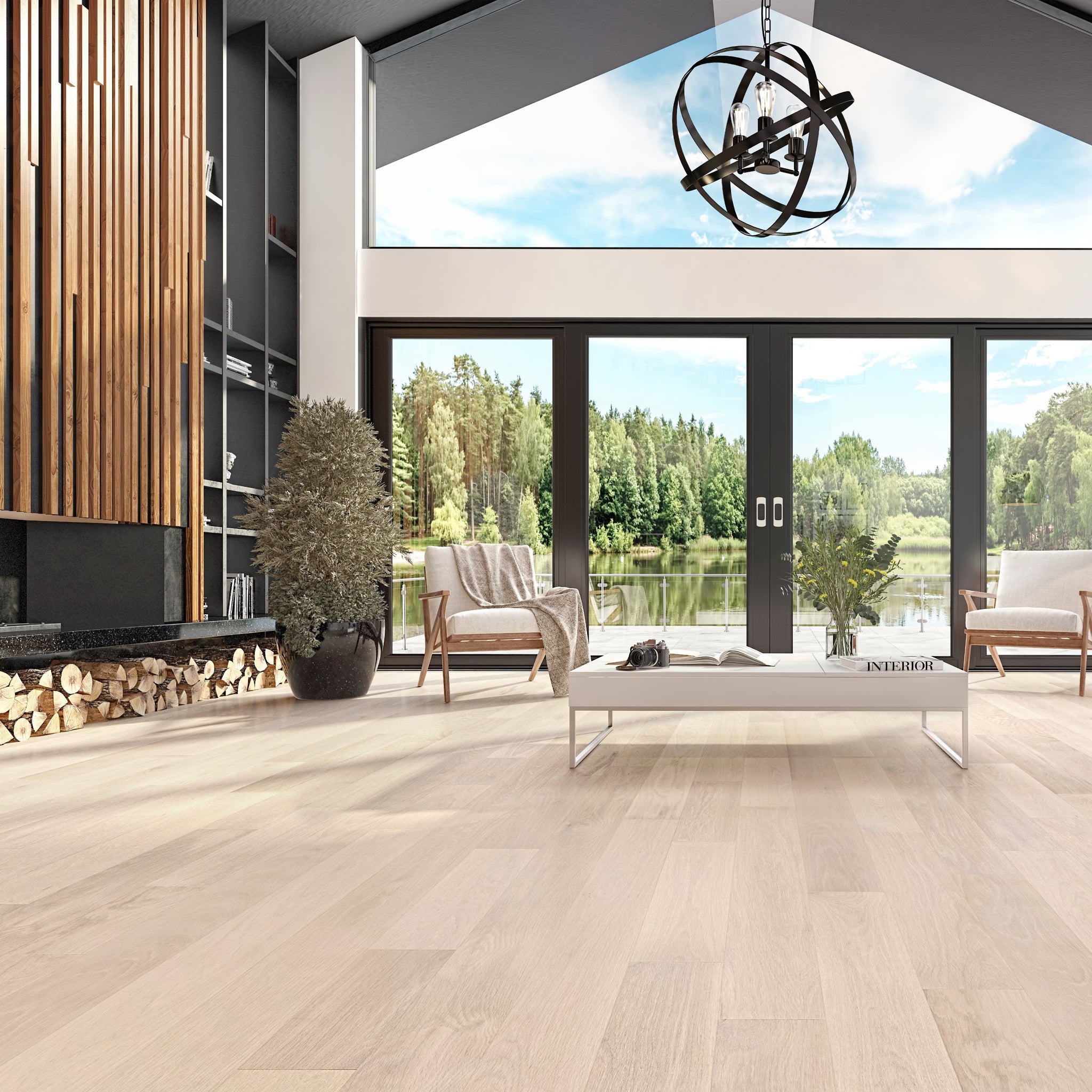 Chêne Blanc Nuance Flex 16 Salon Barcelona / White Oak Nuance Flex 16 Living room Barcelona