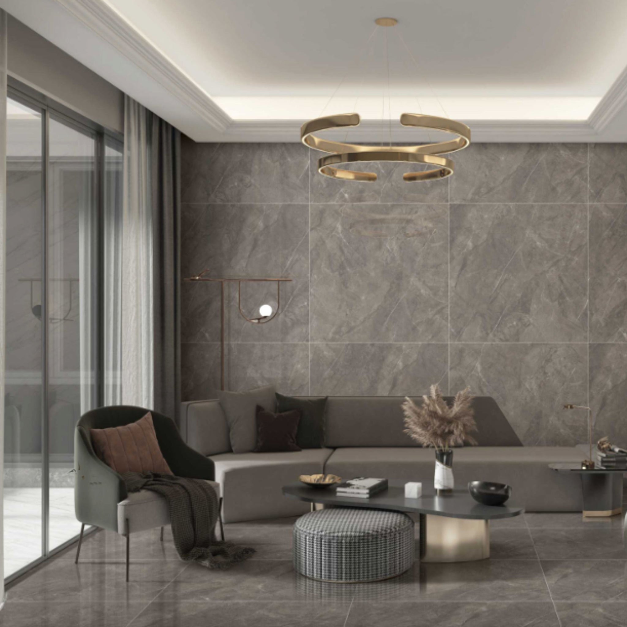 Oasis 24" x 24" brun mat