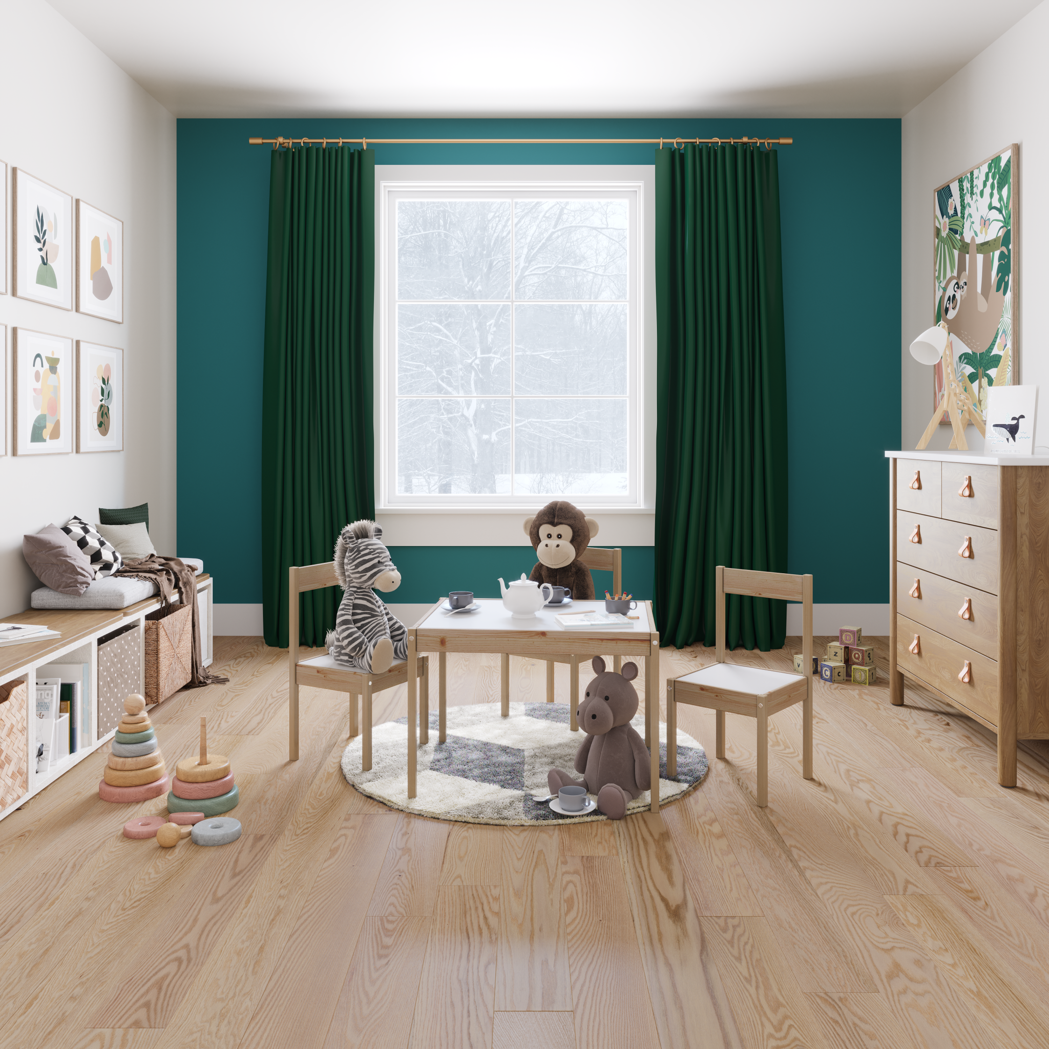 Chêne rouge V+ Max 19 Salle de jeux 2 Smoked-FX / Red Oak V+ Max 19 Playroom 2 Smoked-FX