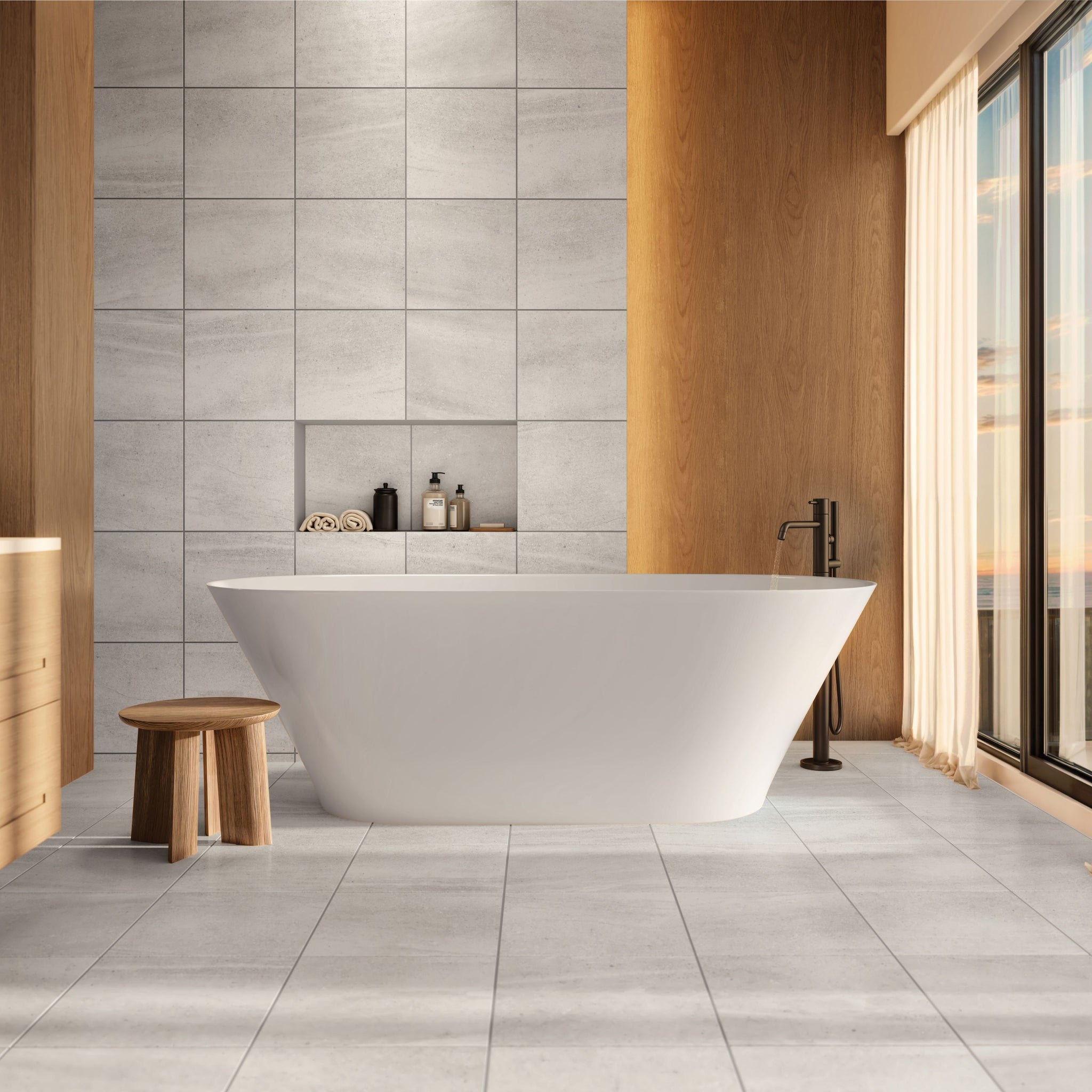 CALIZA - GESSO 13X13 - BATHROOM