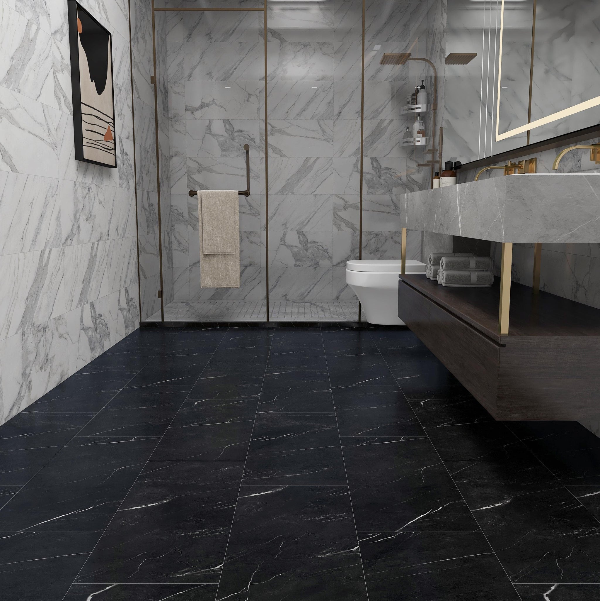 Baldwin Nero Maquina Room Scene WC-CDM1192H-07