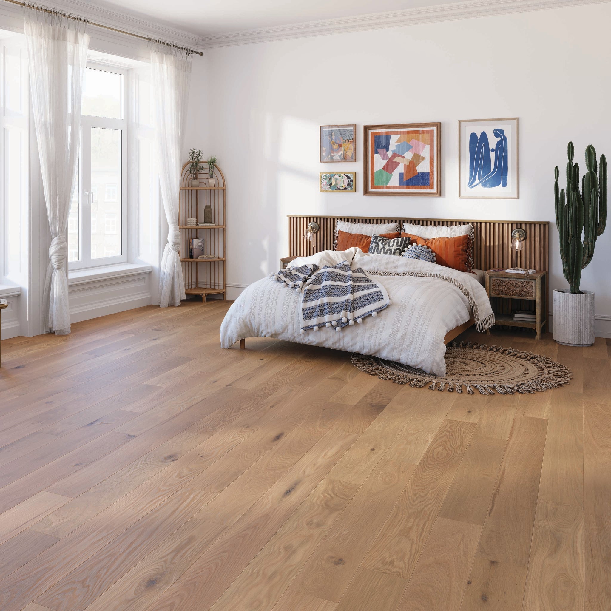 Chêne Blanc Caractère TB14 / White Oak Character TB14 - Chambre à coucher / Bedroom - Wheat