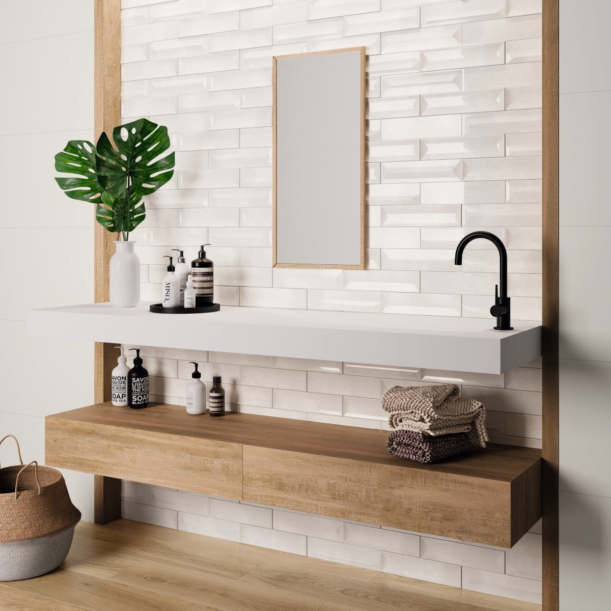 Wave Reality Salle de bain Neige / Wave Reality Bathroom Snow