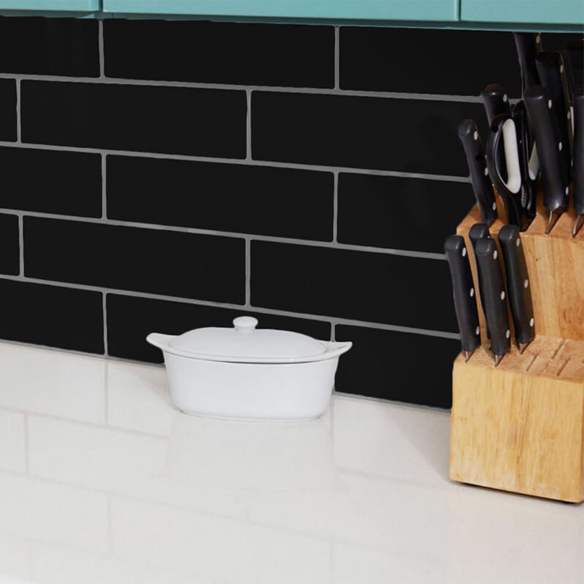 LISO - NEGRO 3X12 - ROOM SCENE