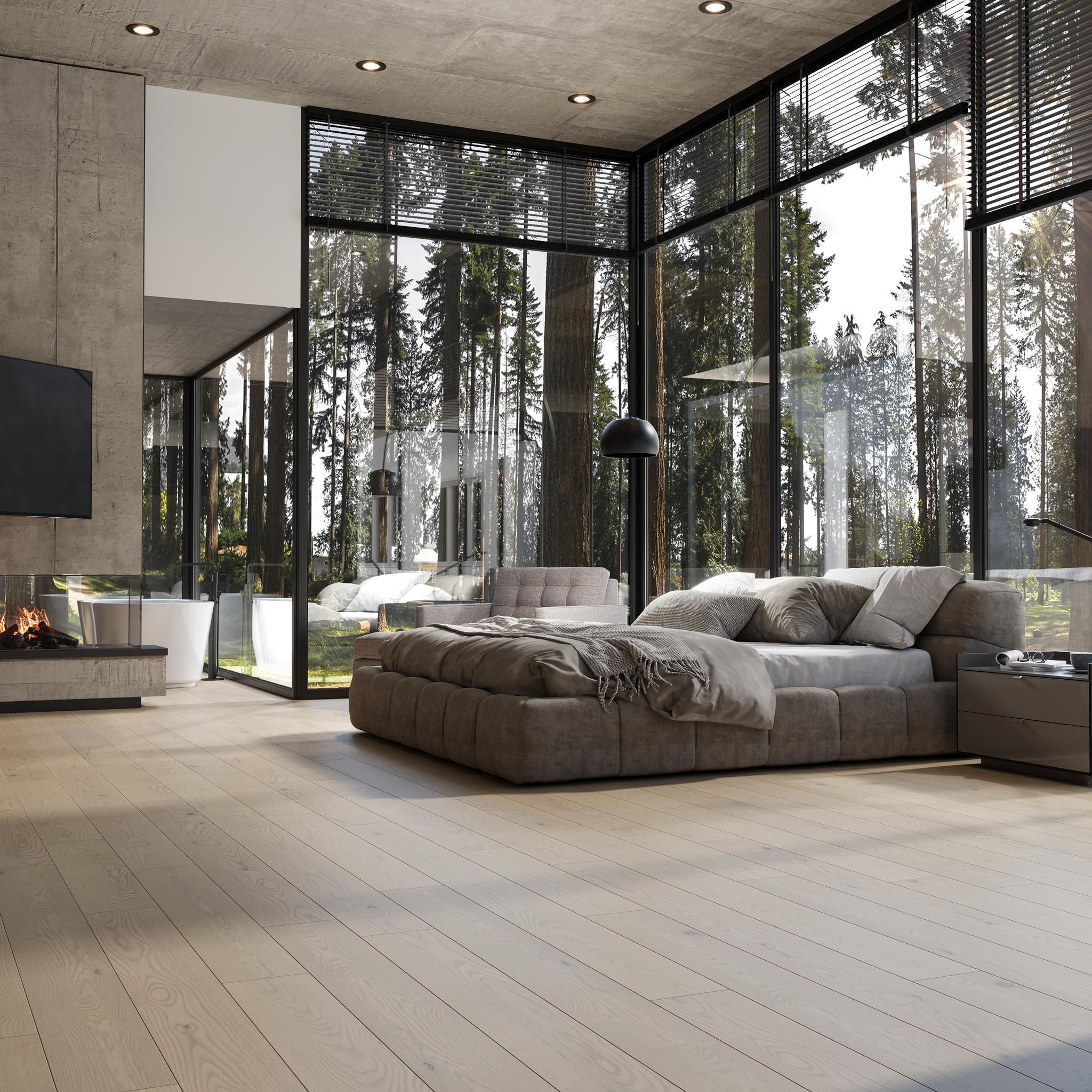 Chêne rouge V+ Max 19 Chambre London / Red Oak V+ Max 19 Bedroom London