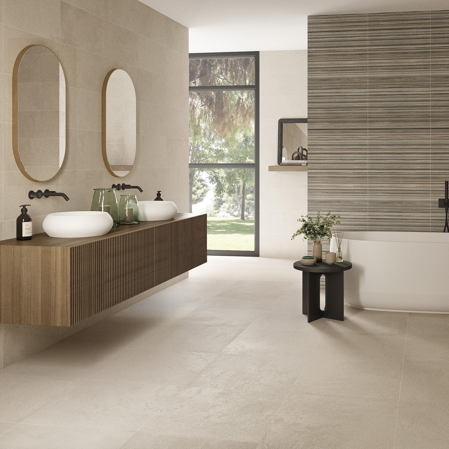 Céramique de procelaine Lagom beige - Salle de bain