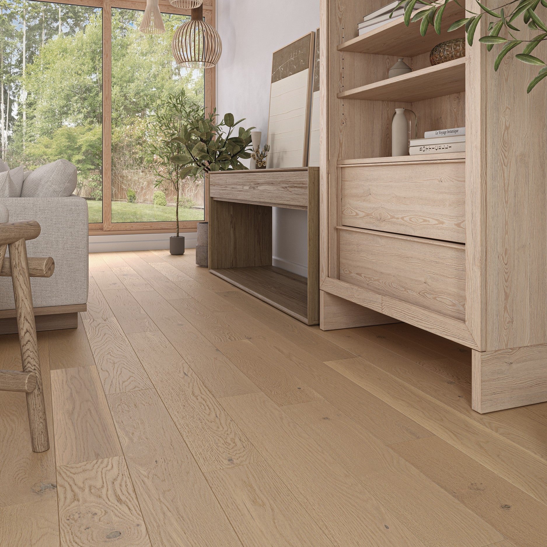 Chêne Blanc Select TB14 / White Oak Select TB14 - Salon / Living room - Silk