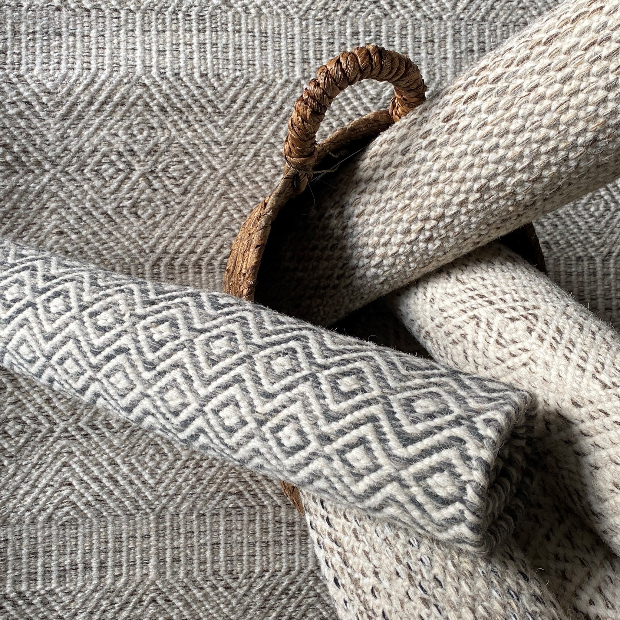 Napa Valley Panier Camel, Jasper, Koala, Latte et Onyx / Napa Valley Basket Camel, Jasper, Koala, Latte & Onyx