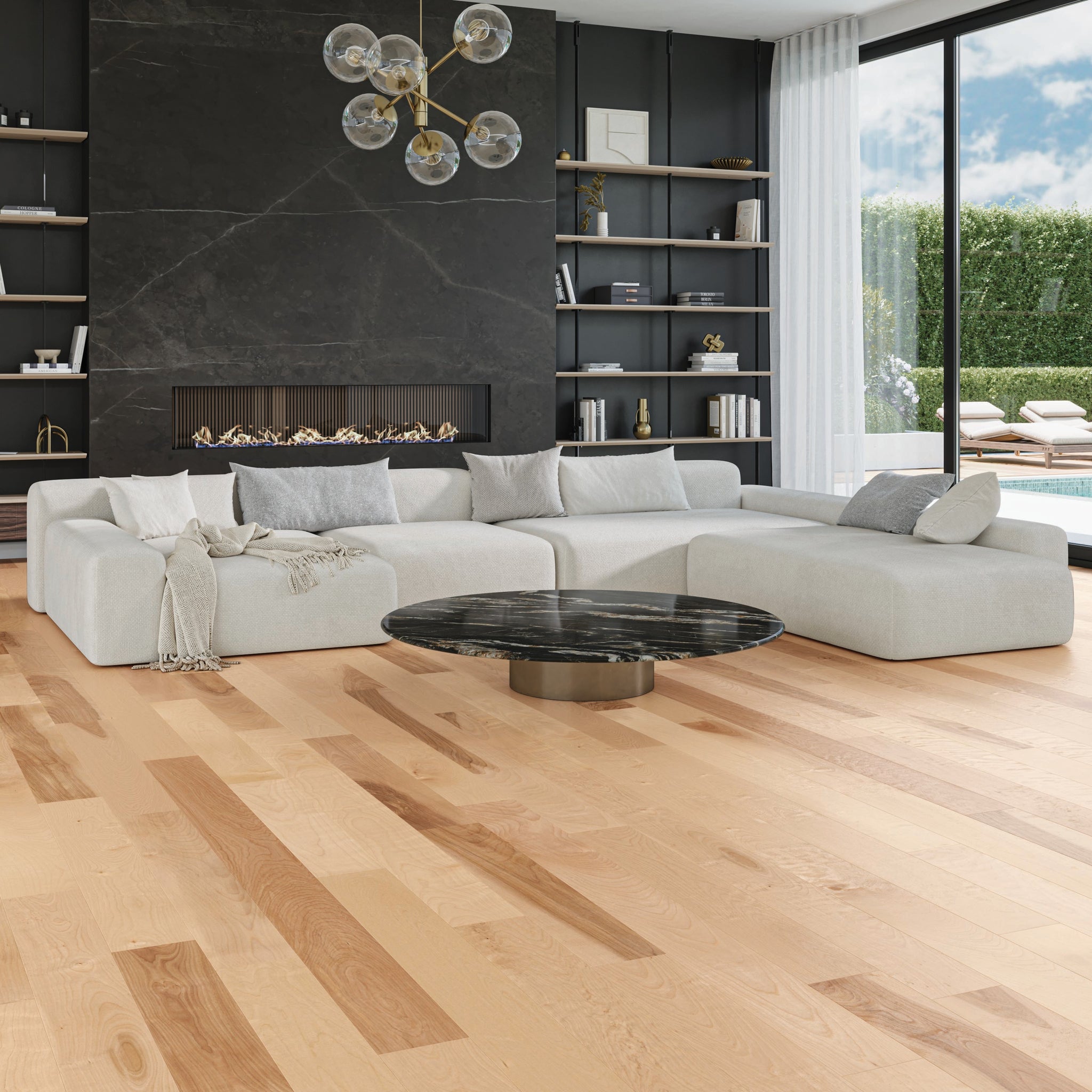 Birch Naturel Select Smooth Satin - Living room