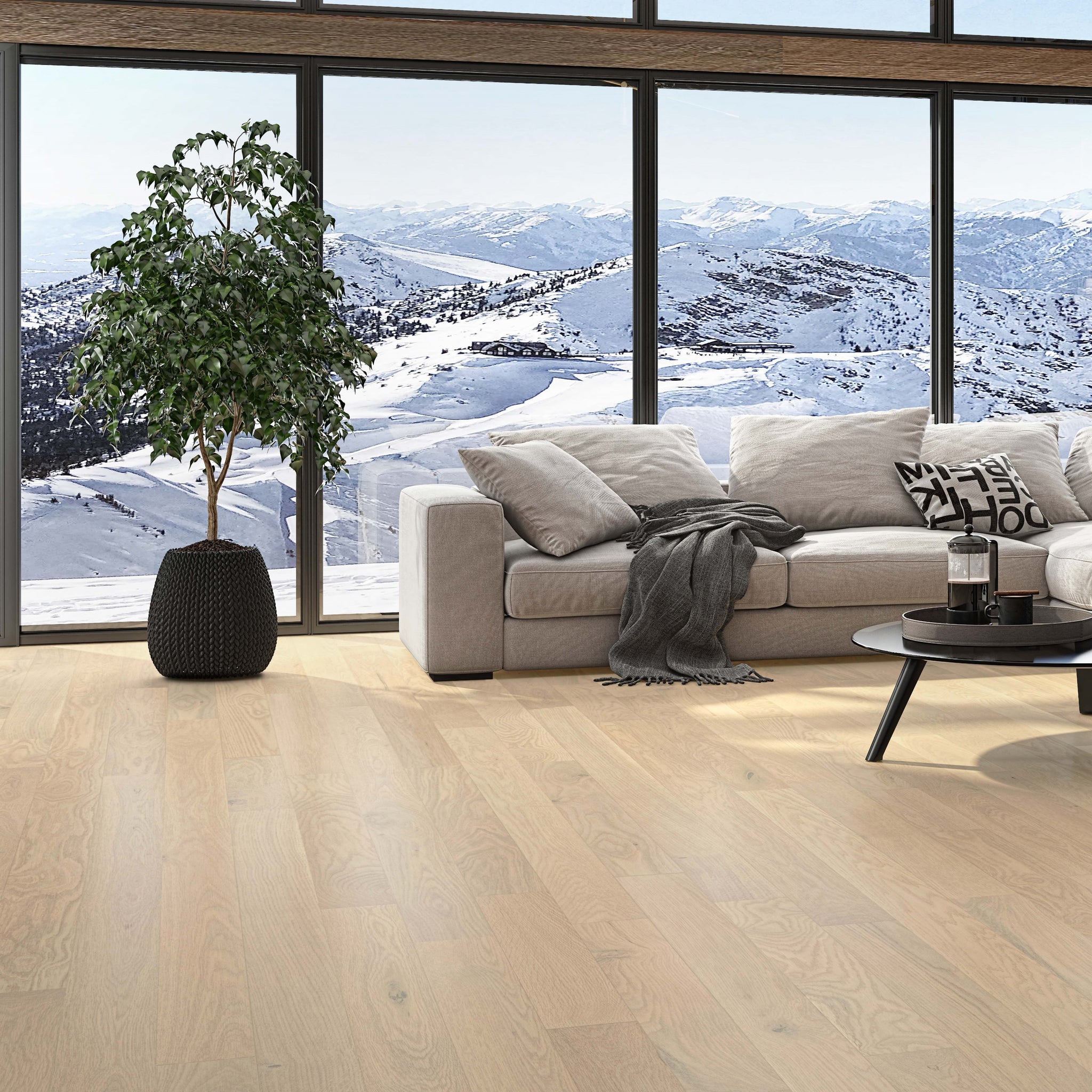 Chêne Blanc Select TB19 Salon Magnolia / White Oak Select TB19 Living room Magnolia