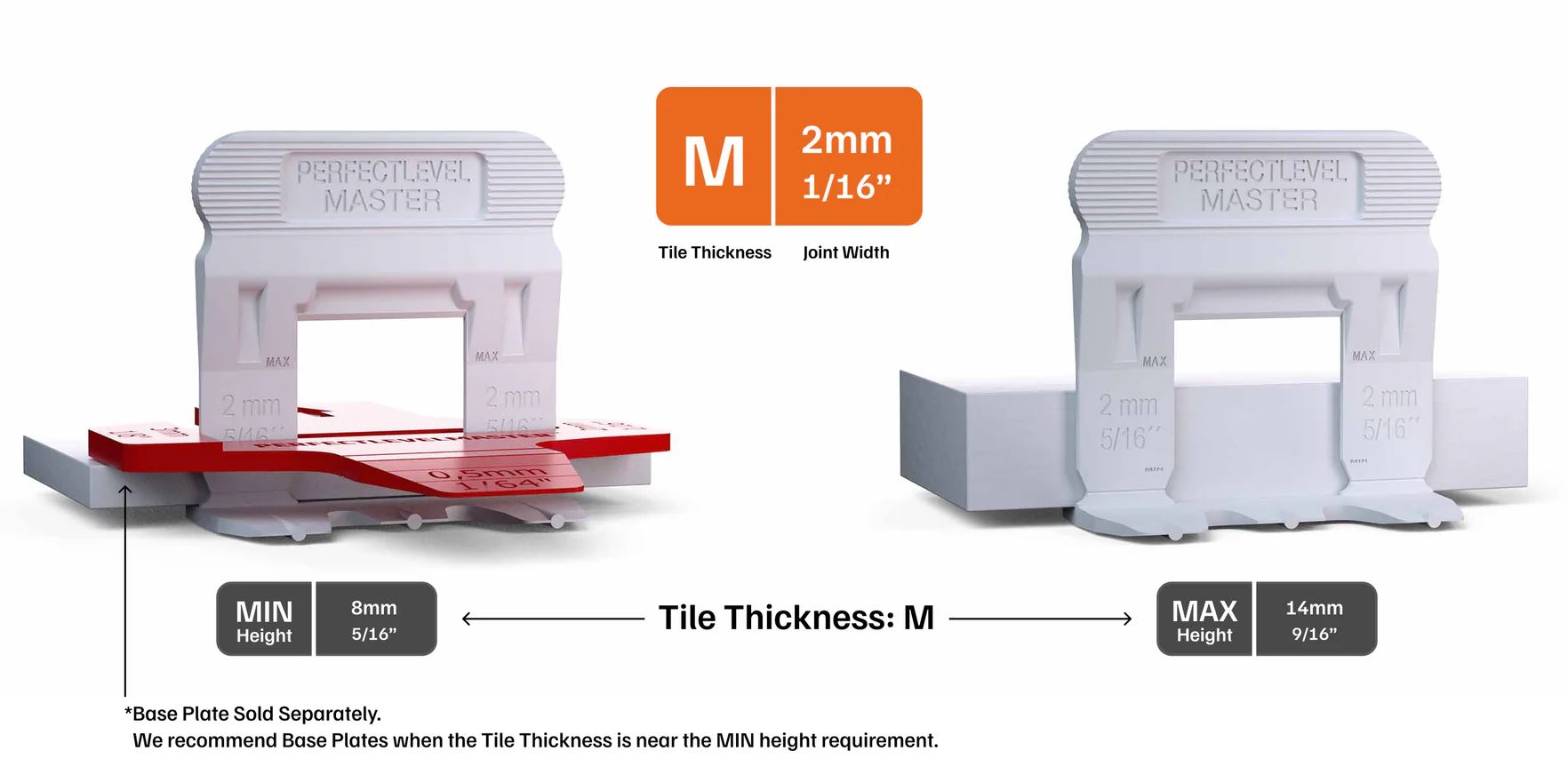 Perfect level master - lash clips 2mm (1/16) - 100 unitées