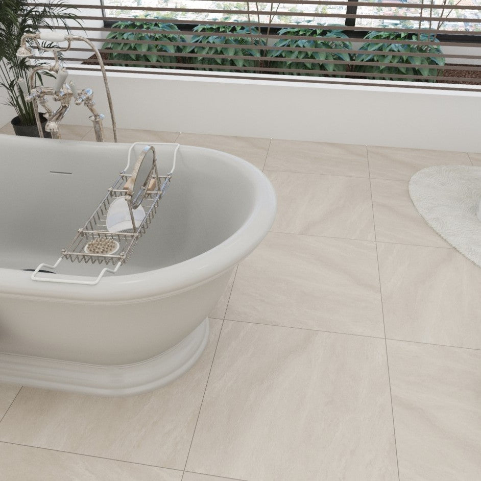 Pureflex 24x24 - Pietra Ivory Bathroom