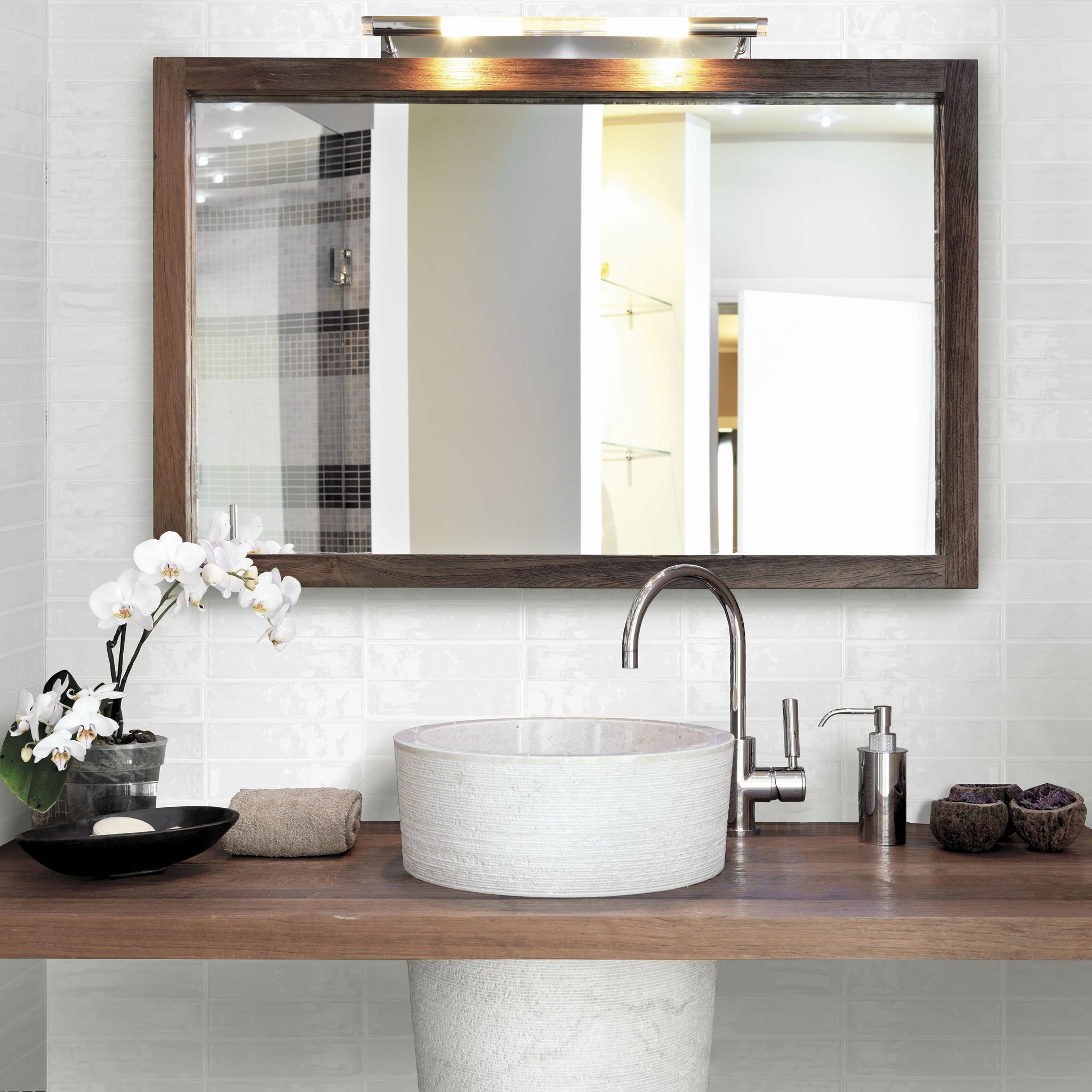Oceani Salle de bain Blanc / Oceani Bathroom White