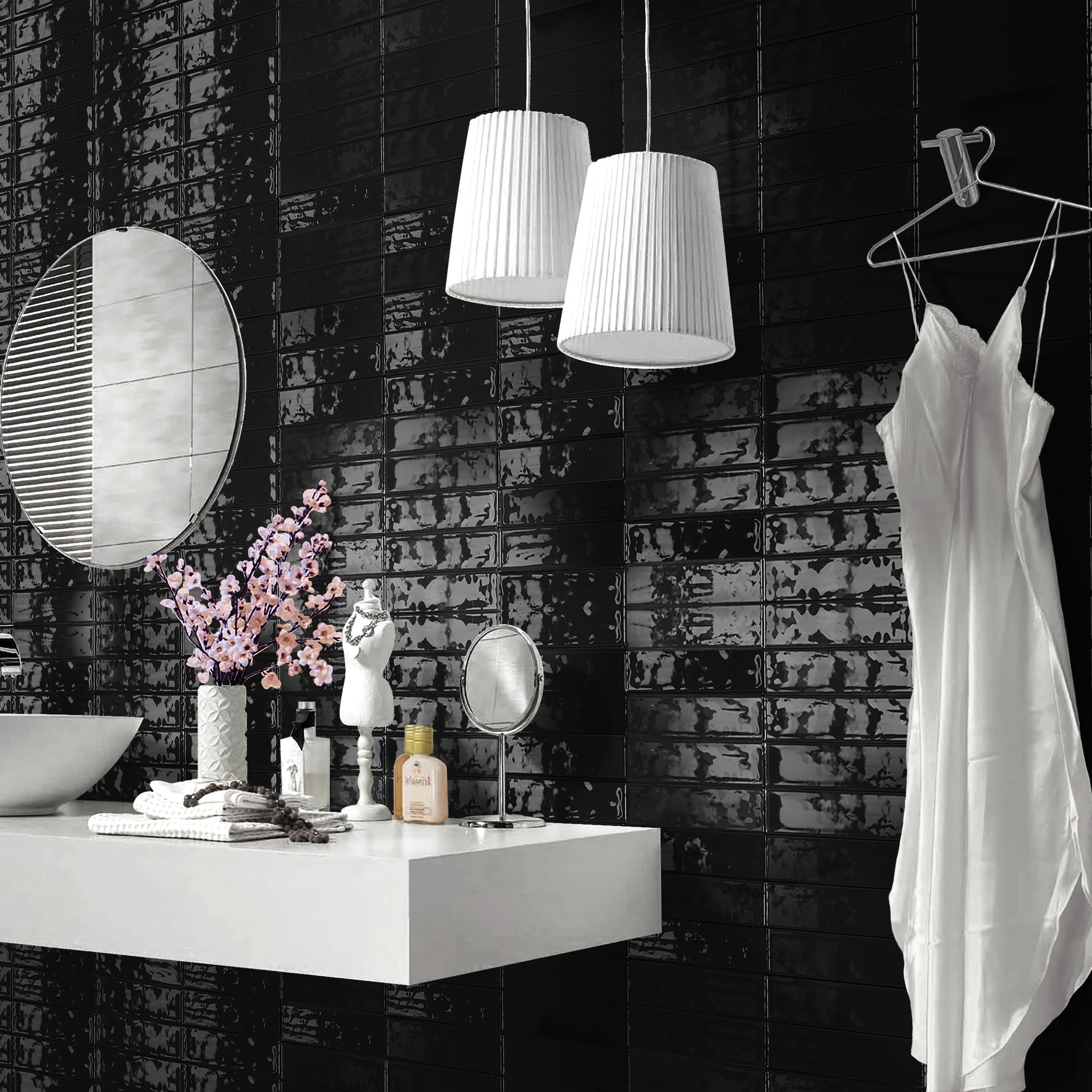 Oceani Salle de bain Noir / Oceani Bathroom Black