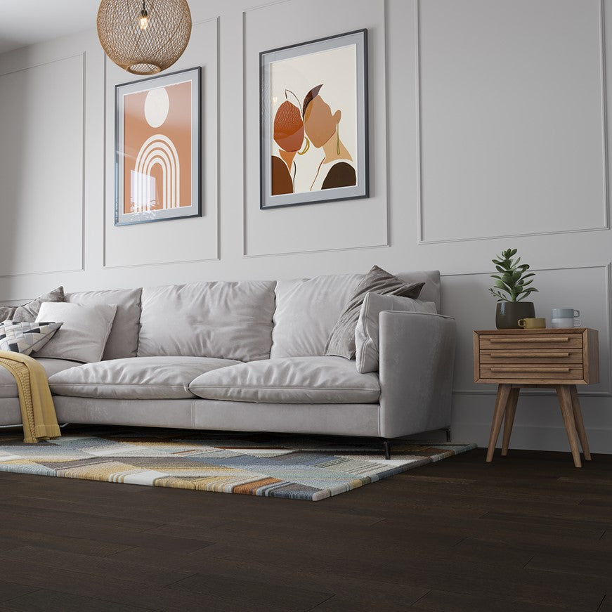 Chêne Blanc Sur Quartier V+ Max 19 Salon 3 Tribeca / White Oak Quartersawn V+ Max 19 Living room 3 Tribeca