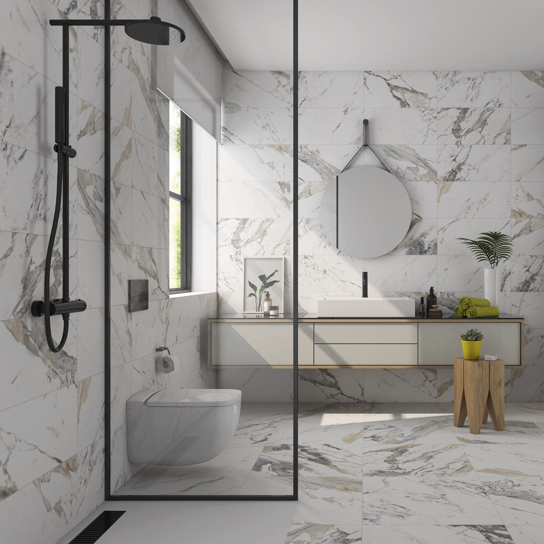 Pris-Tinenza - Salle de bain Calacata / Bathroom