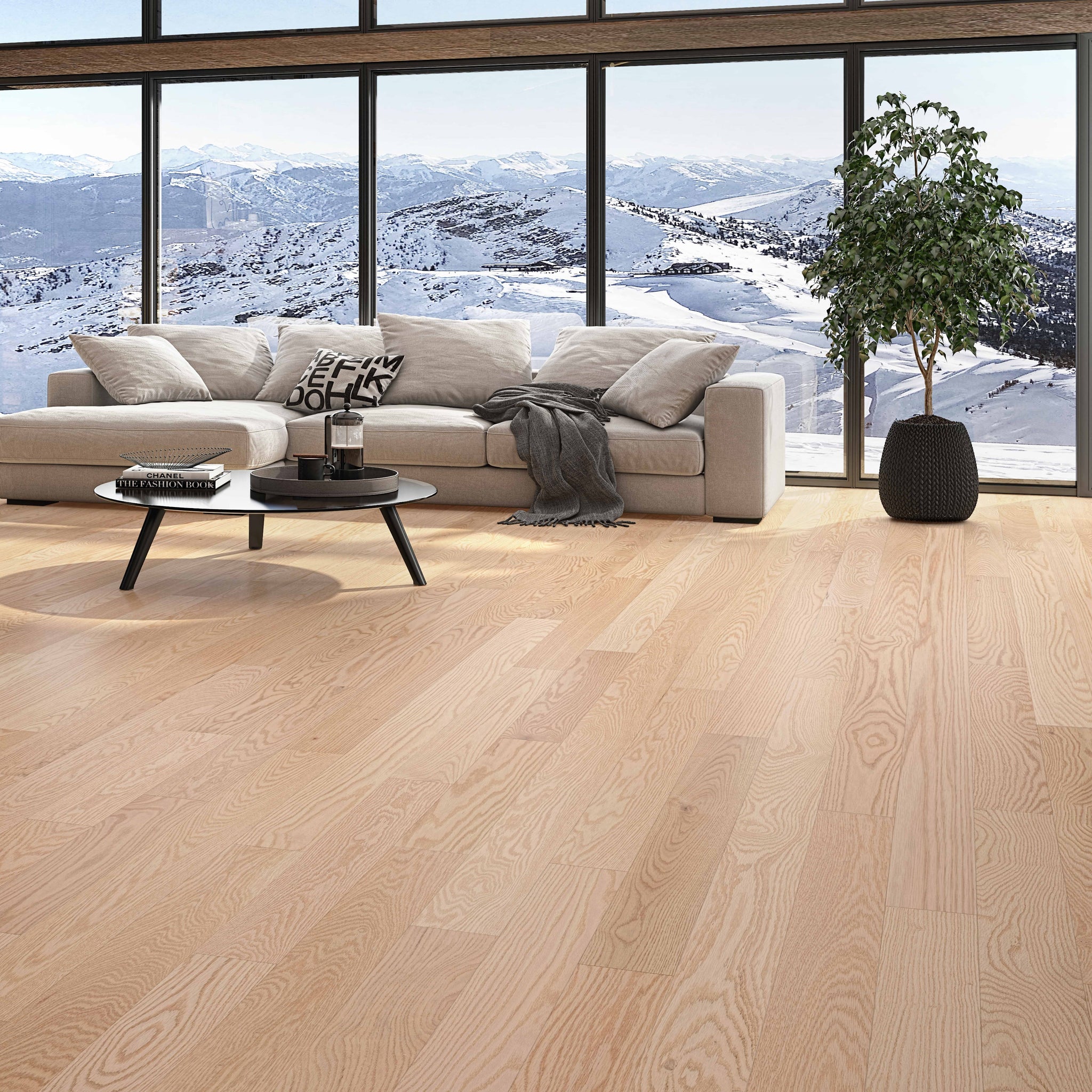 Chêne Rouge Caractère TB19 Salon Divine / Red Oak Character Living room Divine