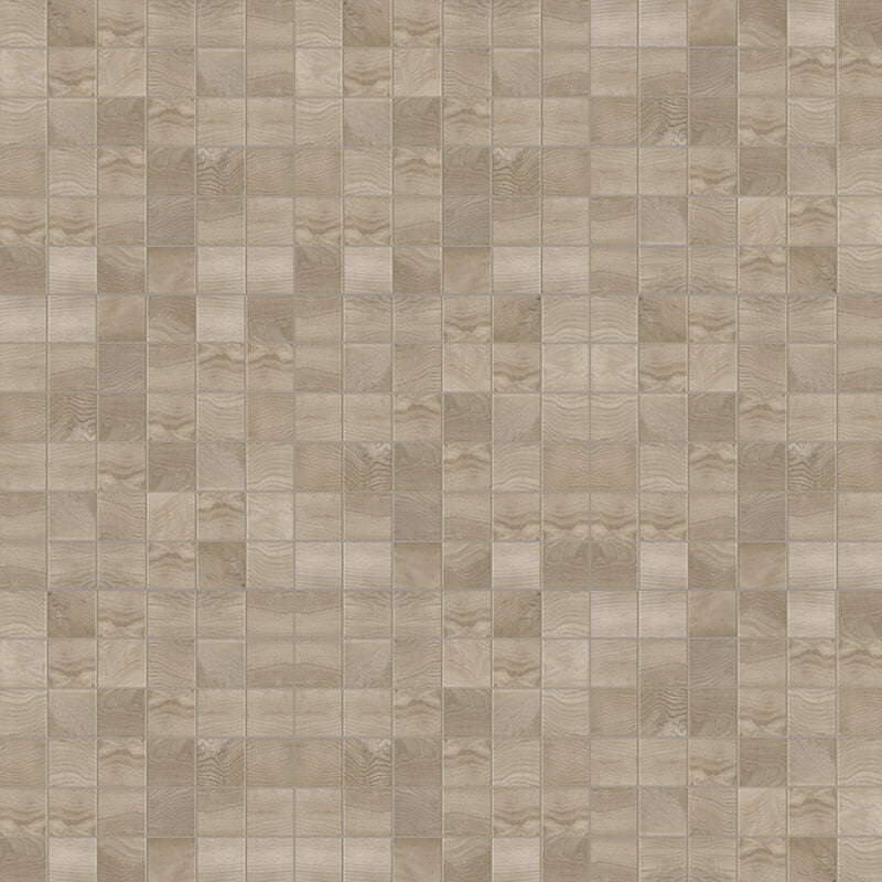 Unicom wooden mosaique 2" x 2" (12" x 12") mat