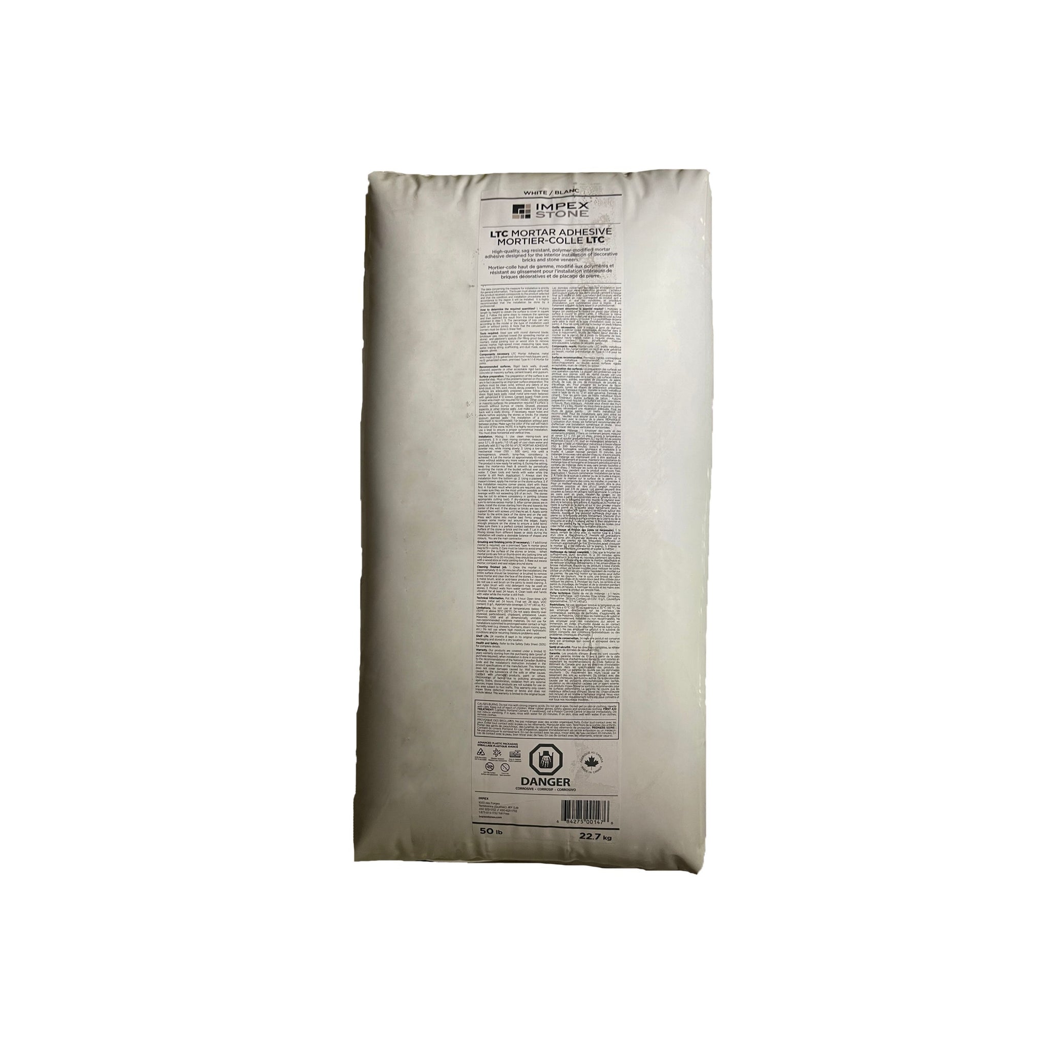 Ltc mortar adhesive – 22.7 kg / 48.5lbs