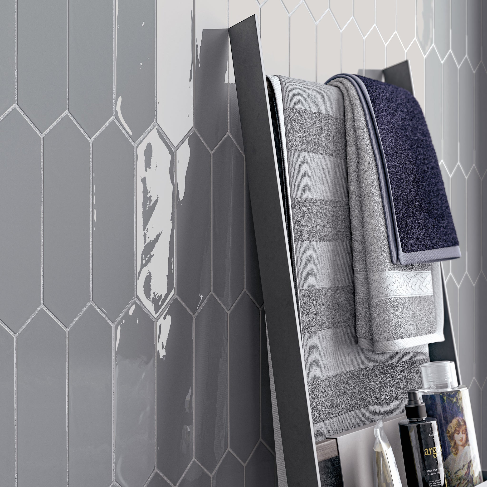 Kane Salle de bain Gris Piquet / Kane Bathroom Grey Picket
