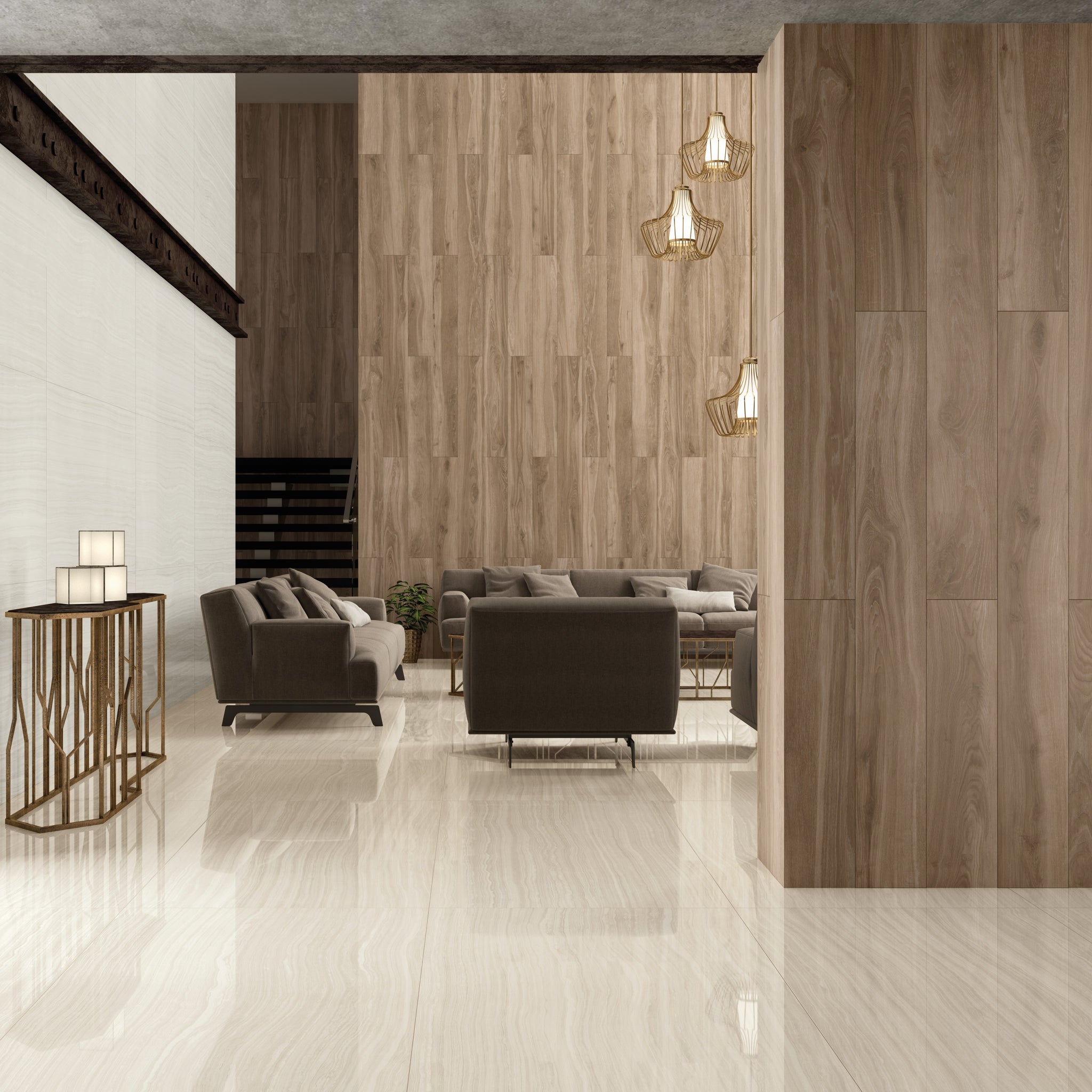 Origin Salon Sable et Bronzé / Origin Living room Sand & Tan