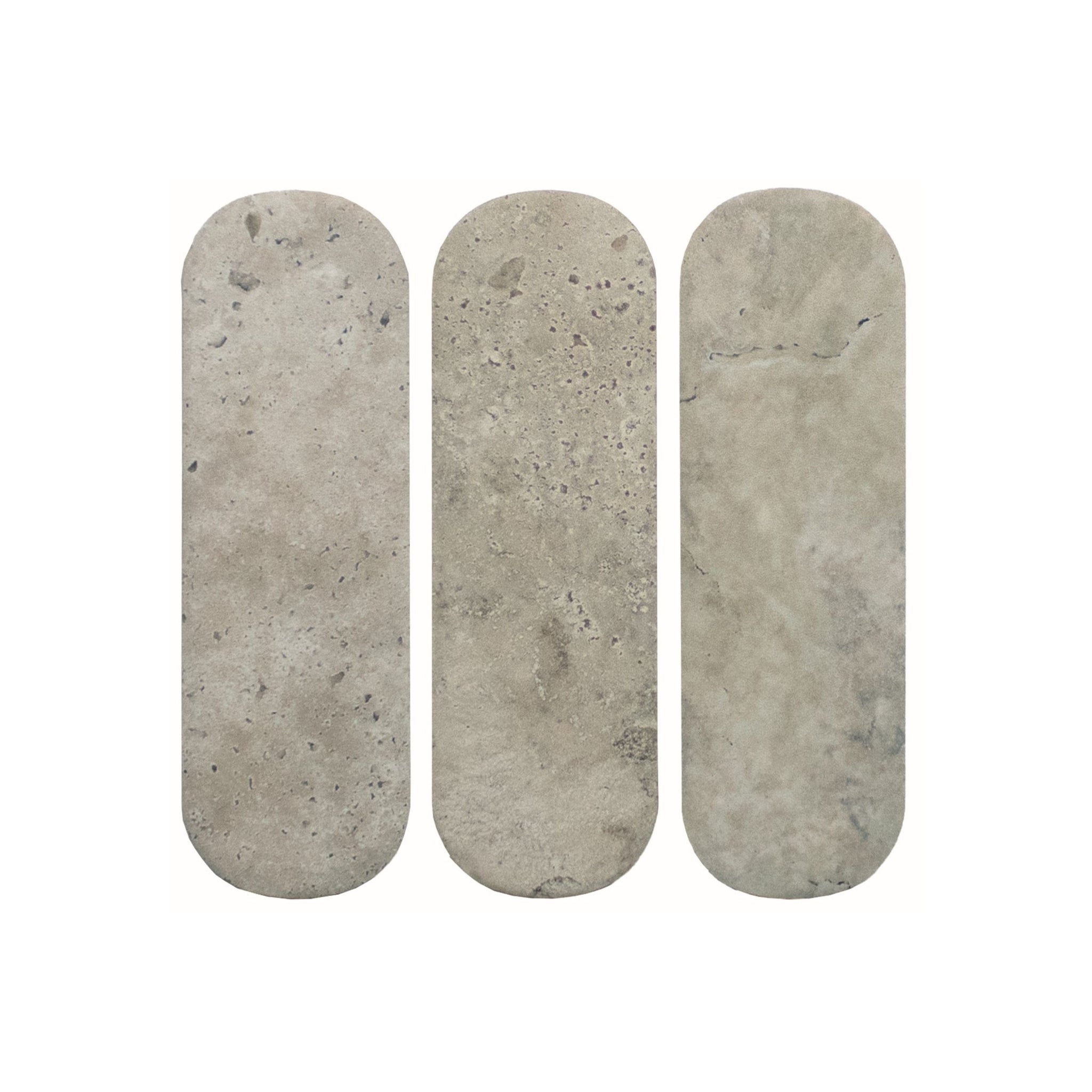 CROSS CUT - SILVER 5X15 (OVAL) - TILE