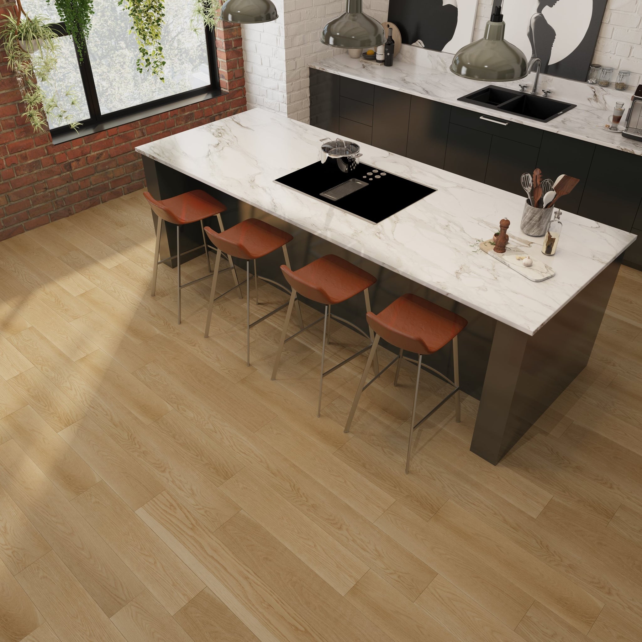 Chêne Blanc Nuance Flex 19 Cuisine Fume-FX / White Oak Shade Flex 19 Kitchen Fume-FX