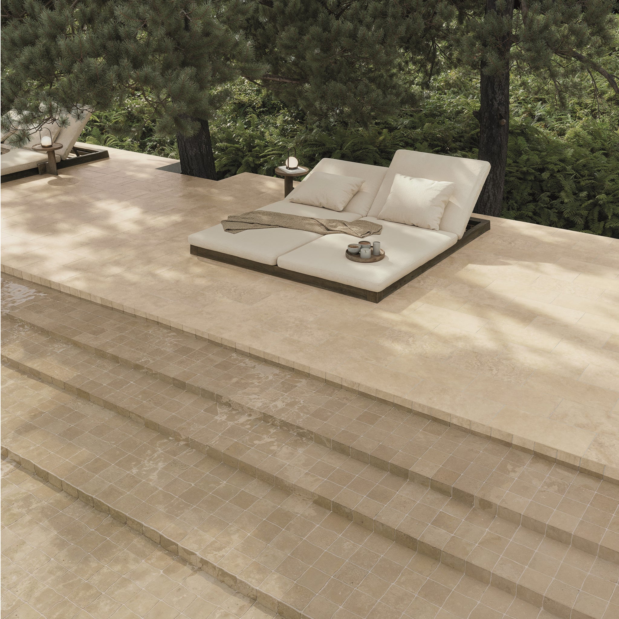 CROSS CUT - WALNUT 11X11 - ROOM SCENE