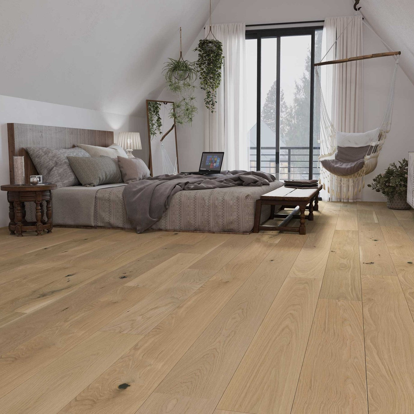 Chêne Blanc Nuance Flex 19 Chambre à coucher Raw / White Oak Shade Flex 19 Bedroom Raw