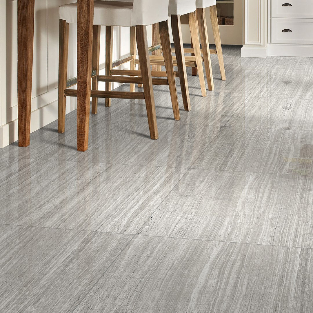 Eterna Mat Cuisine Travertine Argent / Eterna Matte Kitchen Travertine Silver