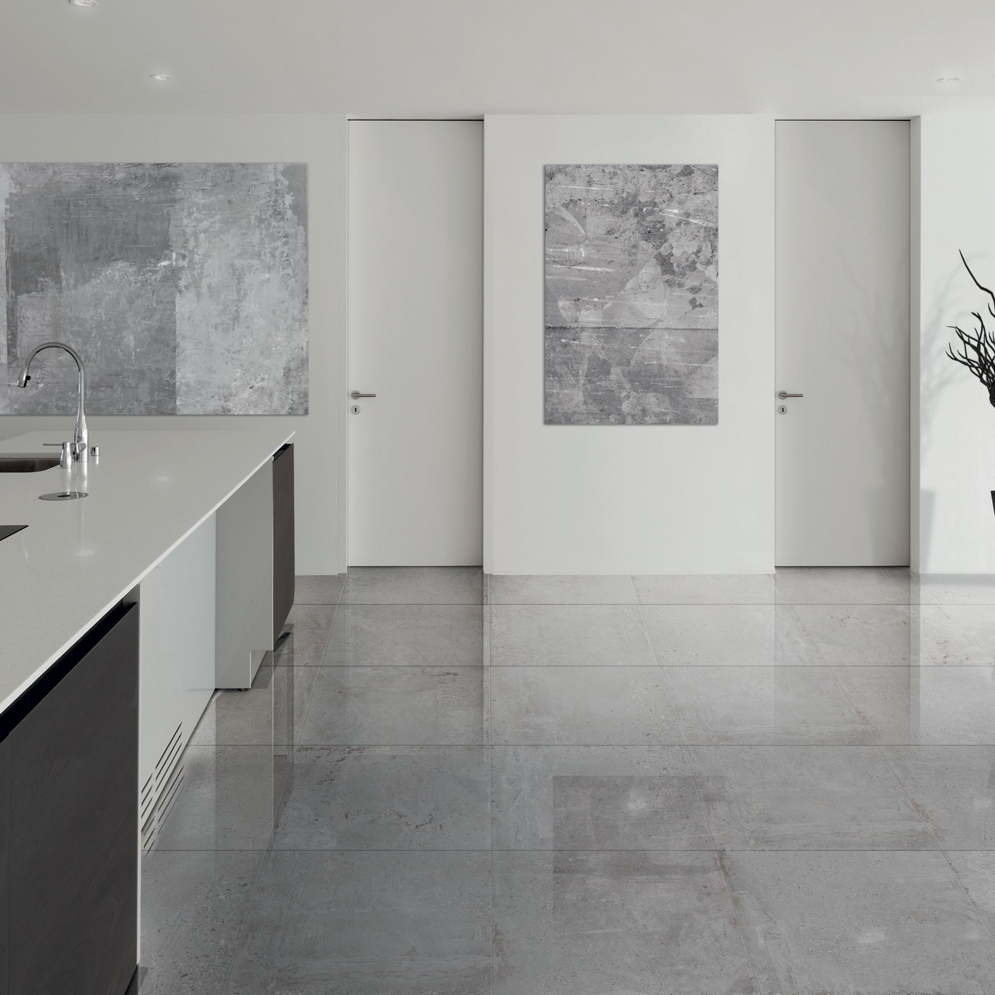 Stone Cement Cuisine Gris / Stone Cement Kitchen Grey