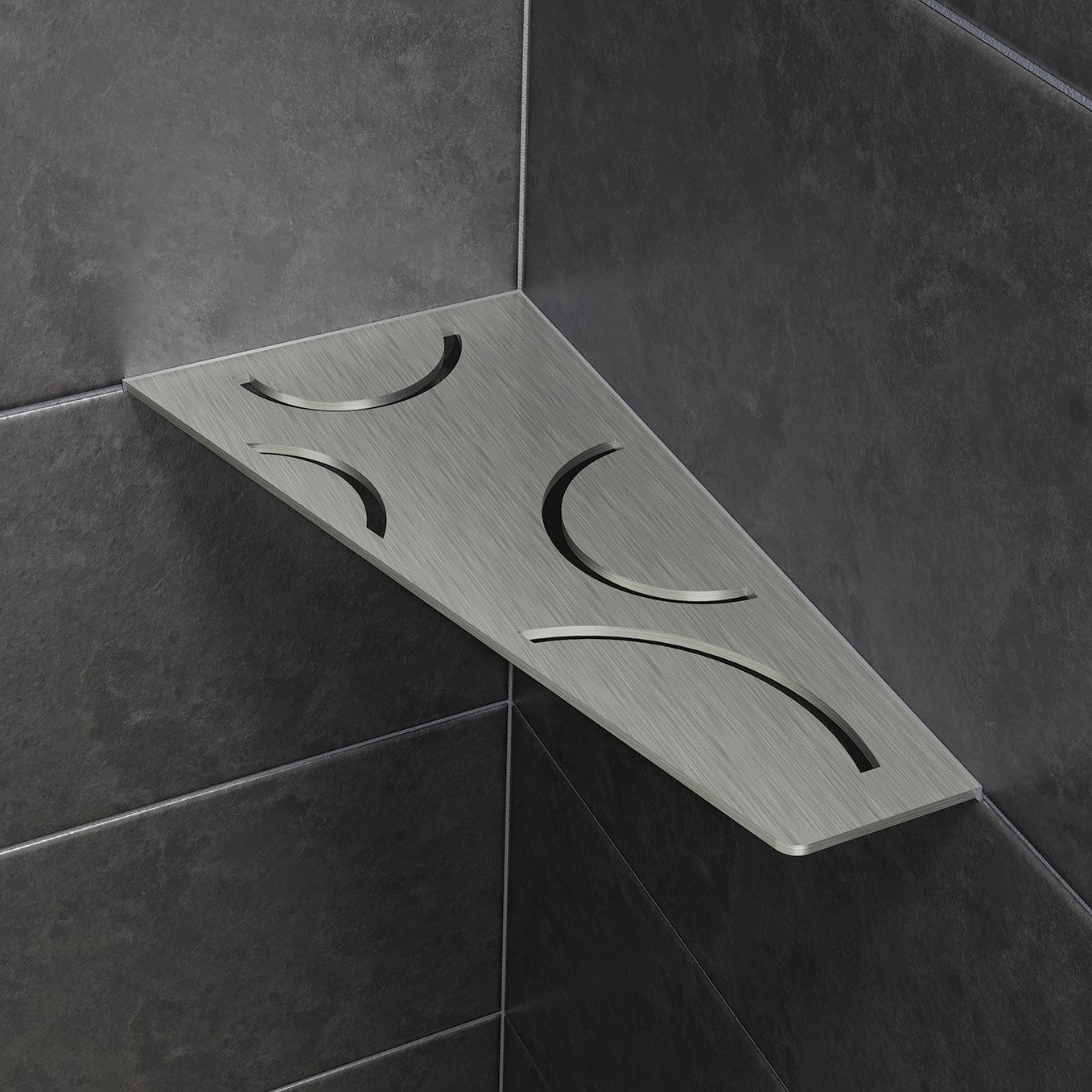 Shelf-E Acier Inoxydable Quadrilatère Curve / Shelf-E Stainless Steel Quadrilateral Curve