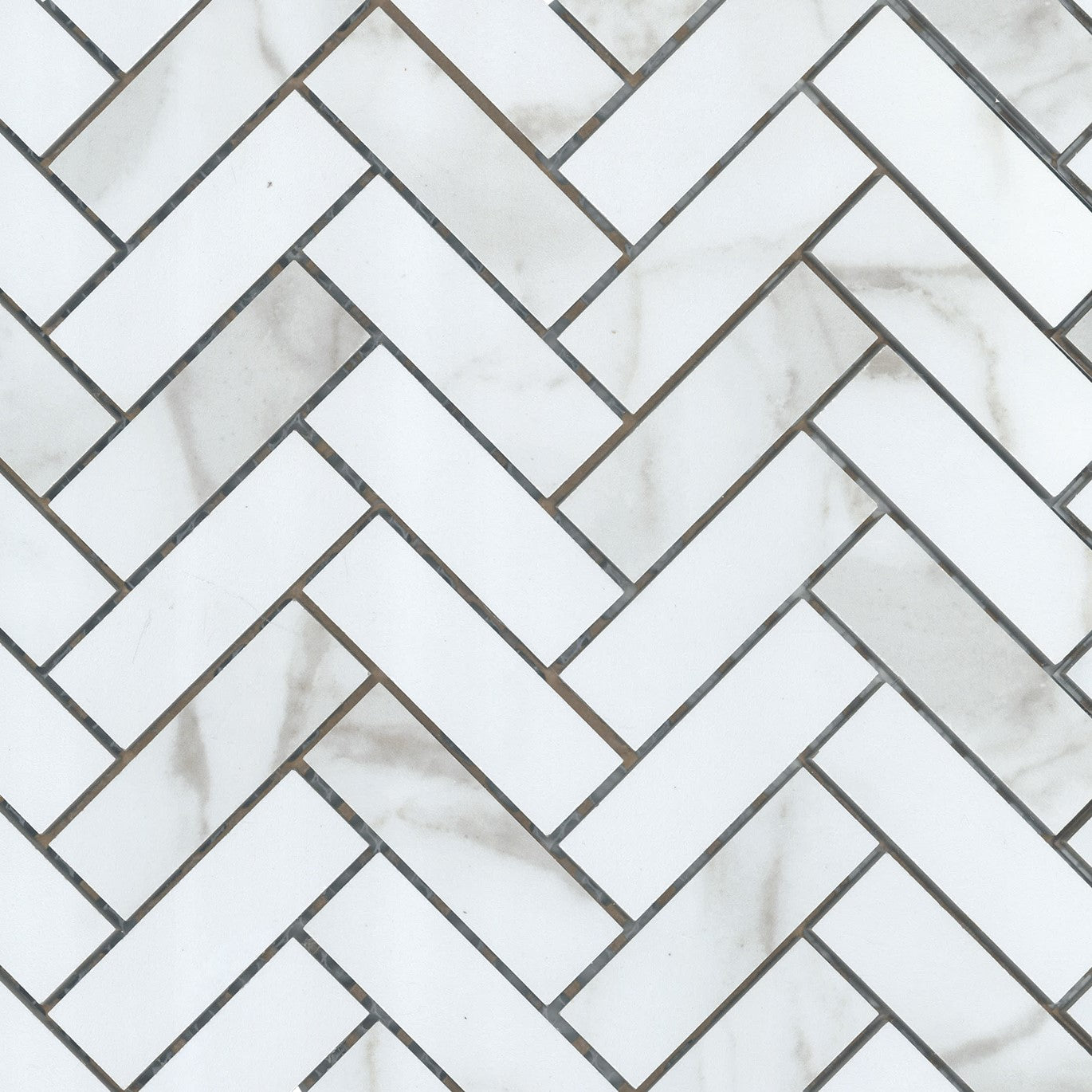 Gris Calacatta Chevron / Calcatta Grey Herringbone