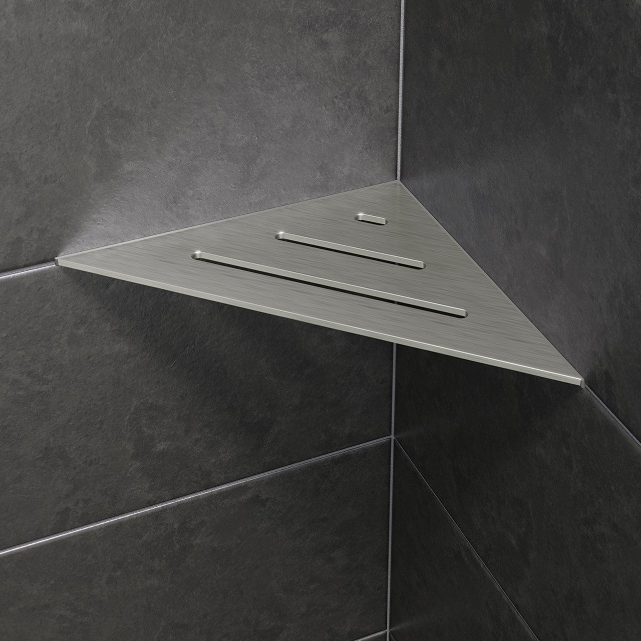 Shelf-E Acier Inoxydable Triangulaire Wave / Shelf-E Stainless Steel Triangular Wave