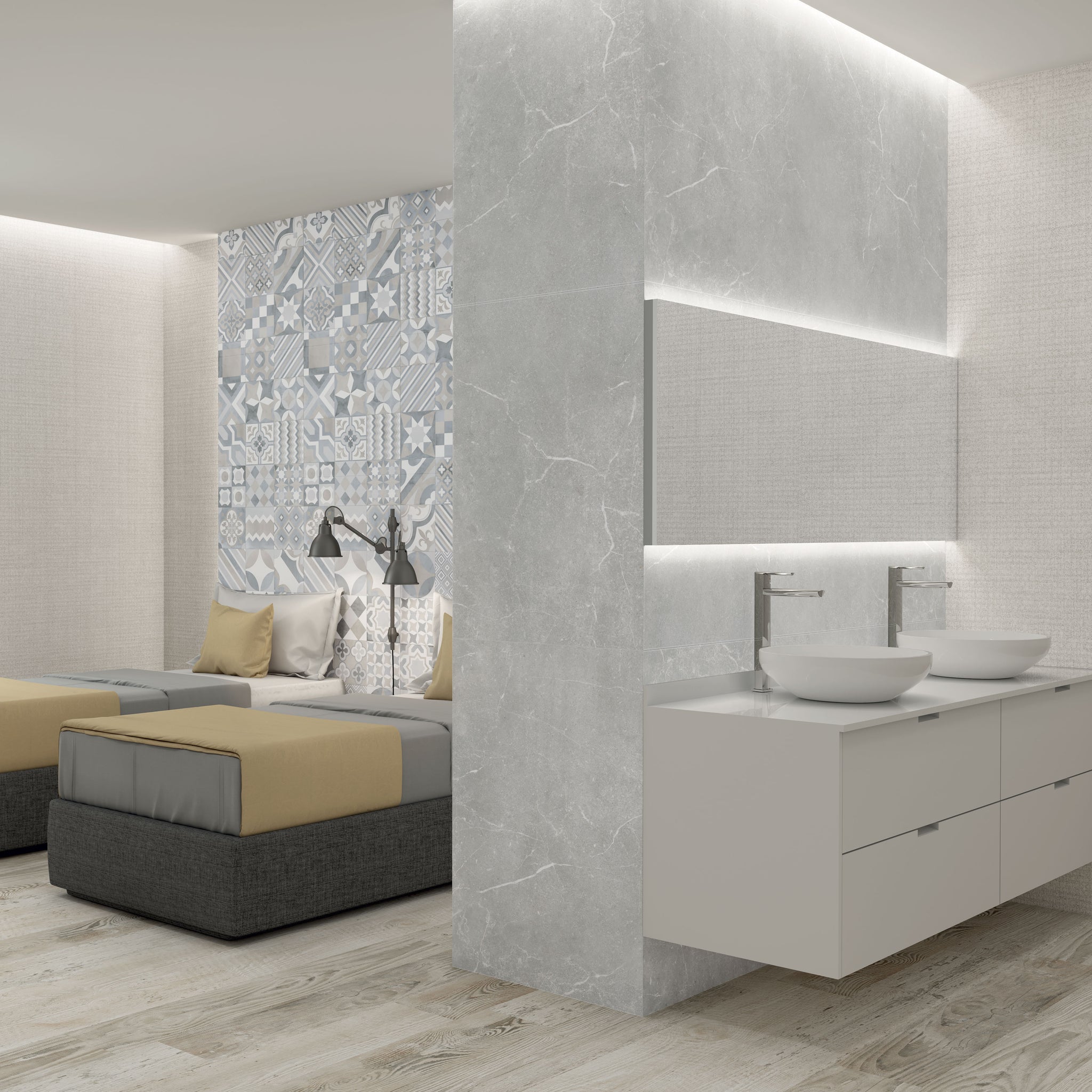 Soapstone Chambre d'hôtel Argent / Soapstone Hotel room Silver