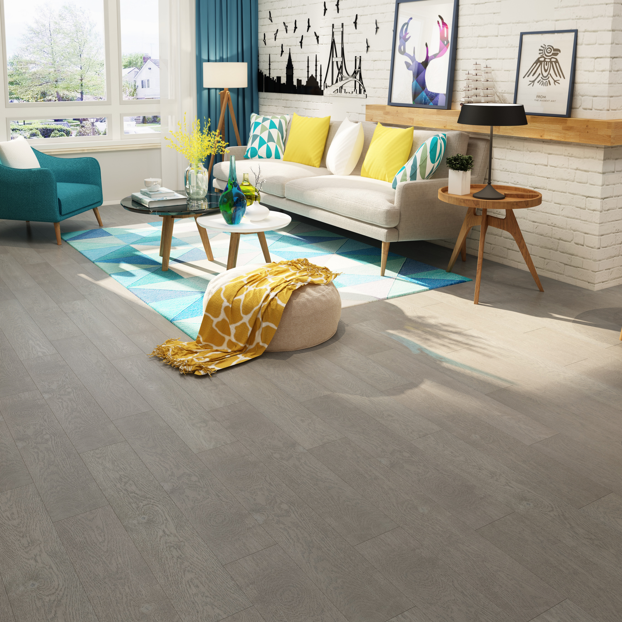 Chêne Blanc Salon Francfort / White Oak Frankfurt Living room