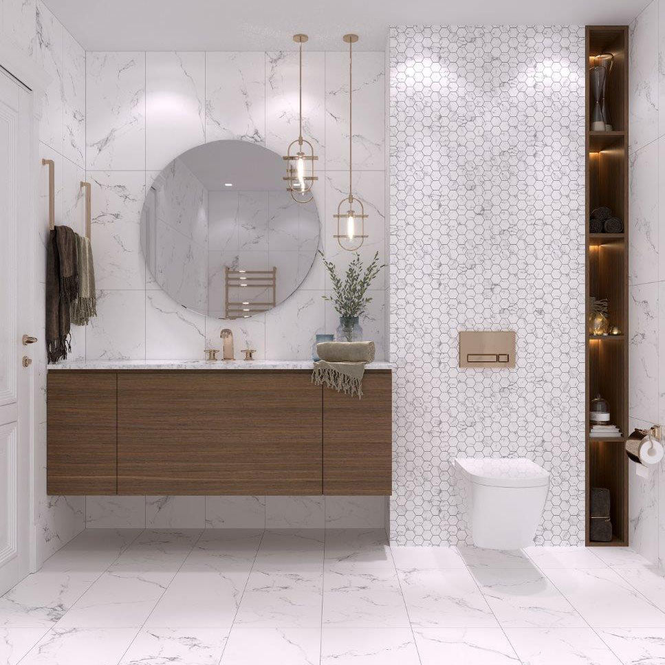 Statuario Salle de bain Bianco / Statuario Bianco Bathroom