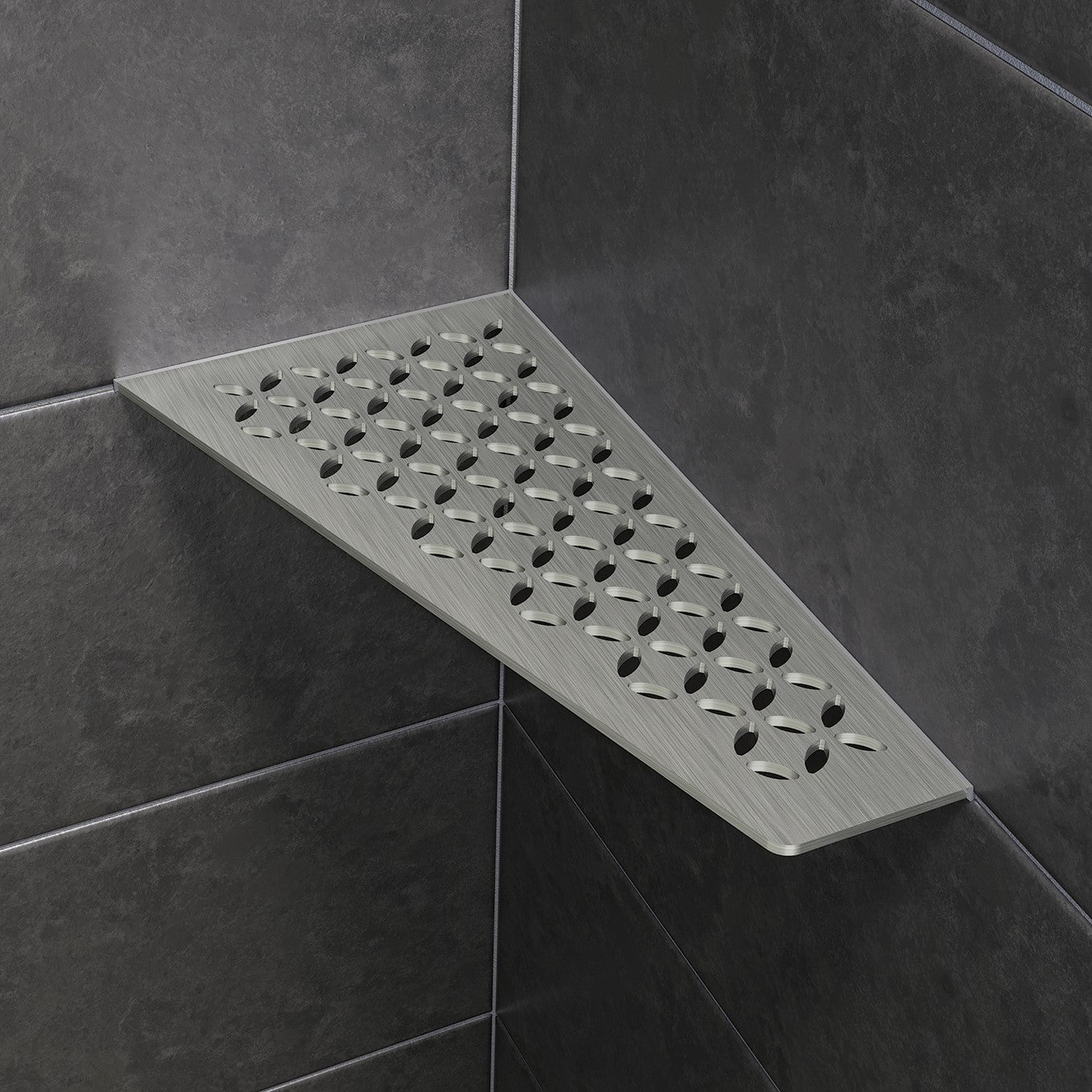 Shelf-E Acier Inoxydable Quadrilatère Floral / Shelf-E Stainless Steel Quadrilateral Floral