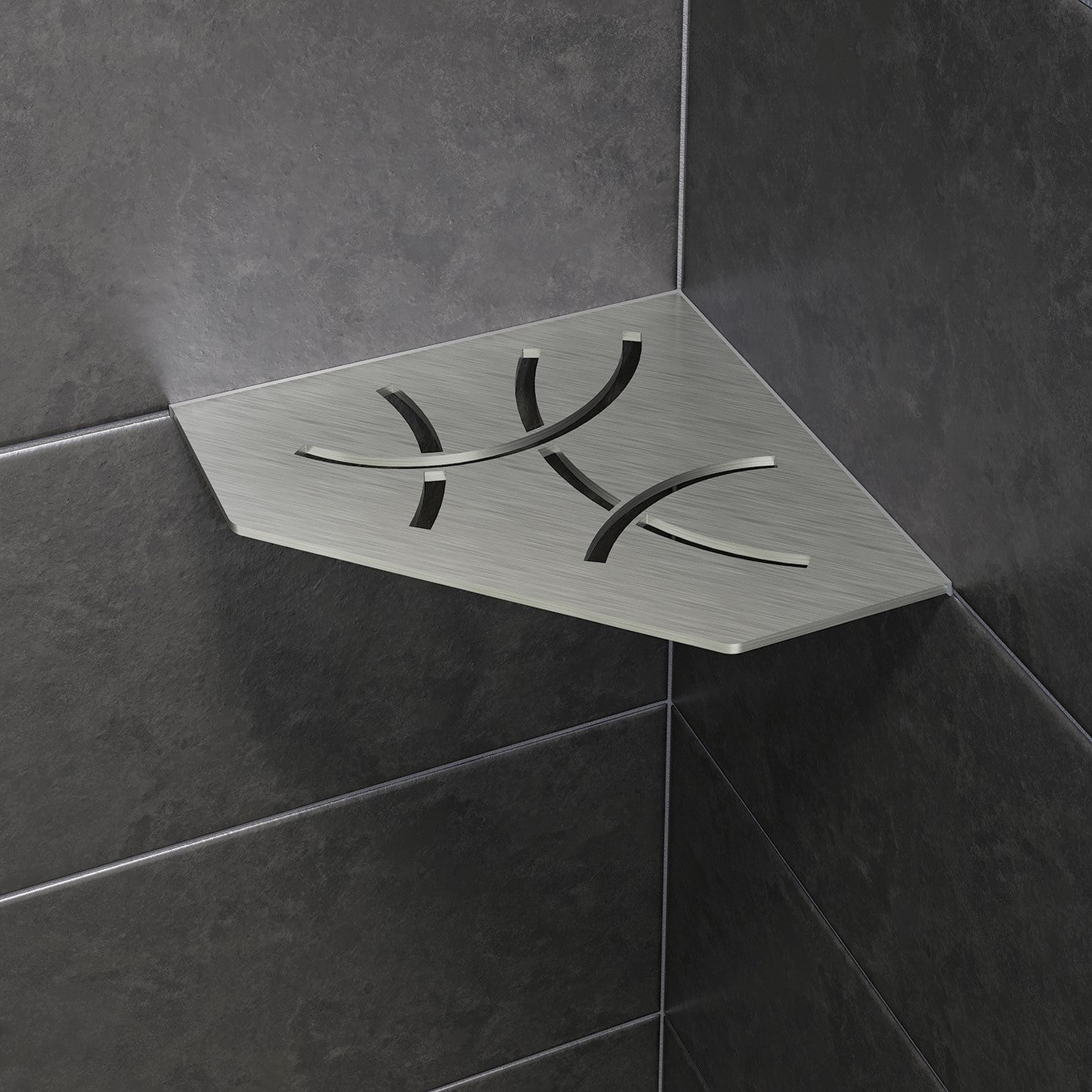 Shelf-E Acier Inoxydable Pantagonale Curve / Shelf-E Stainless Steel Pantagonal Curve