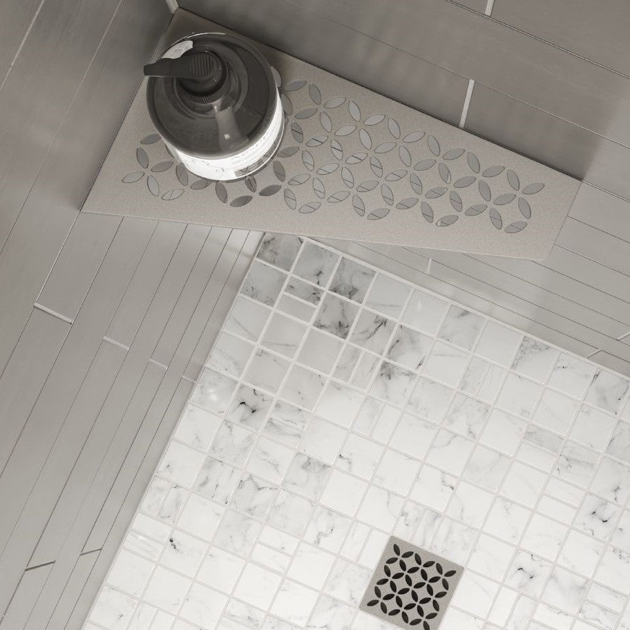 Shelf-E Aluminium Quadrilatère Crème Floral / Shelf-E Aluminum Quadrilateral Cream Floral