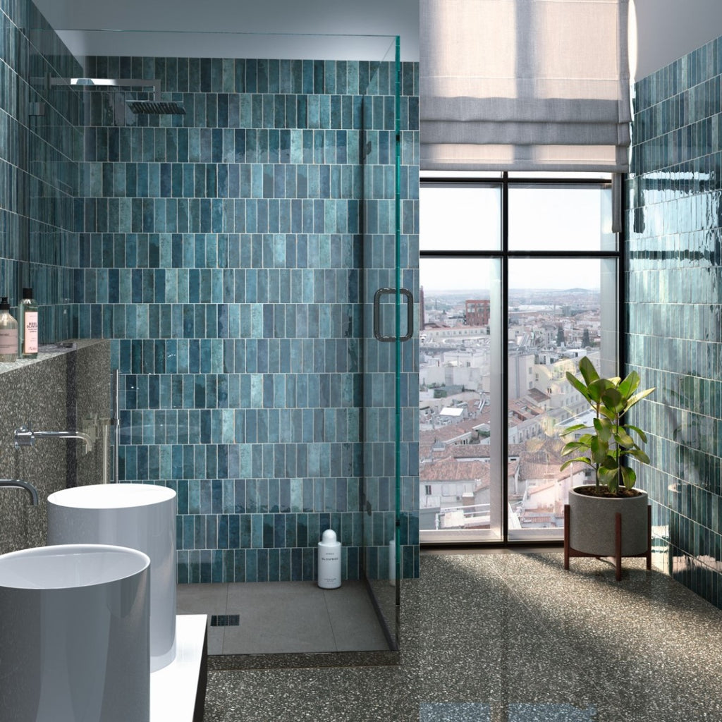 Tennesse - Salle de bain Bleu / Blue bathroom
