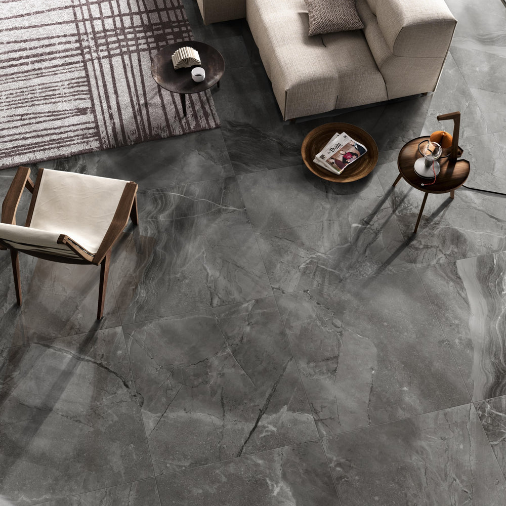 Miles Stone - Salon Gris Foncé / Dark Grey Living room