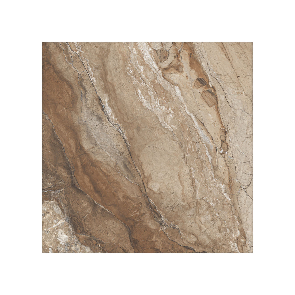 Nayrobi 24" x 24" brun mat