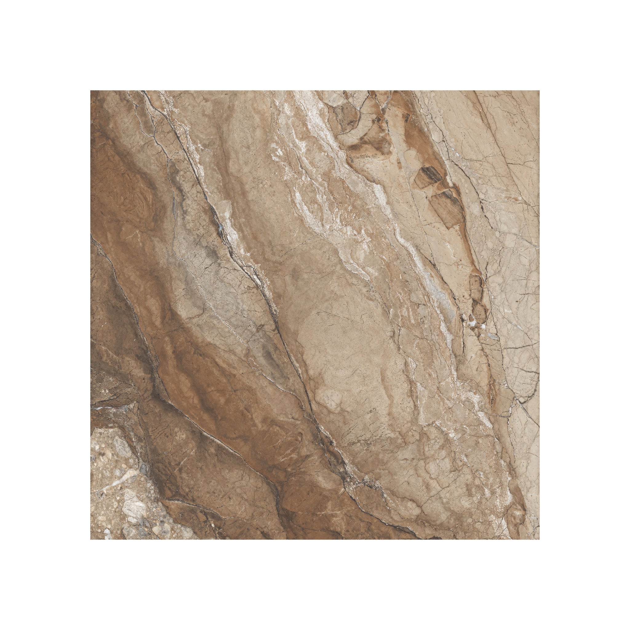 Nayrobi 24" x 24" brun mat