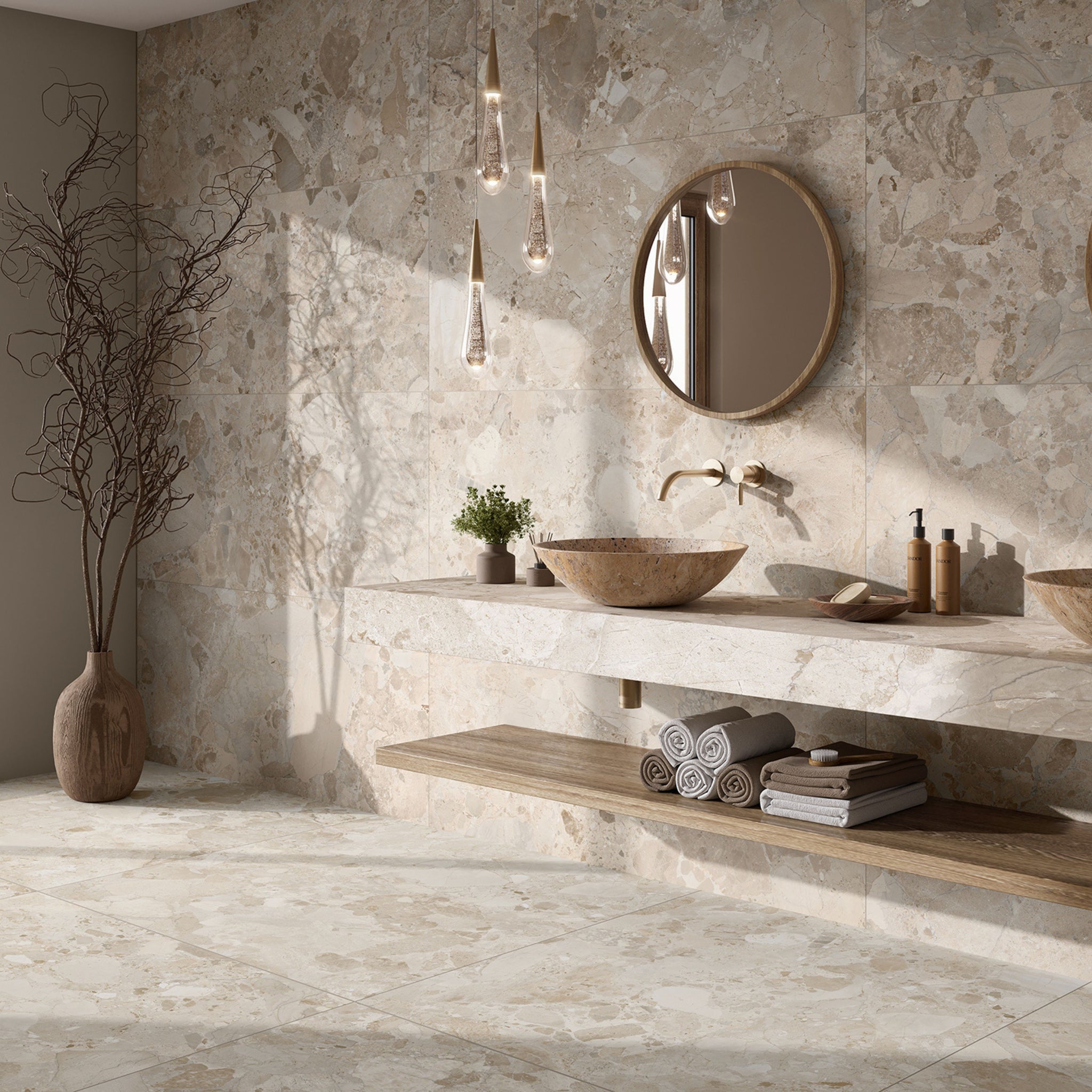 Dozza stone 24" x 24" mat
