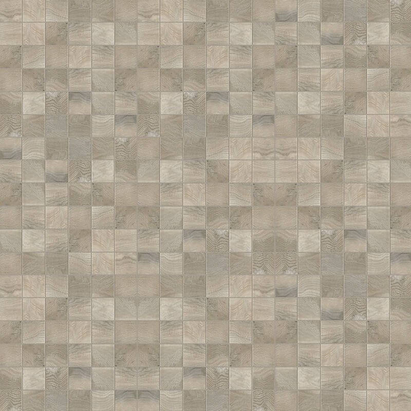 Unicom wooden mosaique 2" x 2" (12" x 12") mat