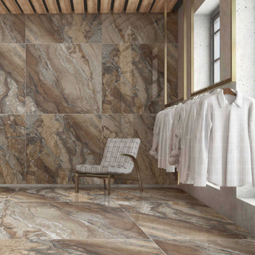 Nayrobi 24" x 24" brun mat