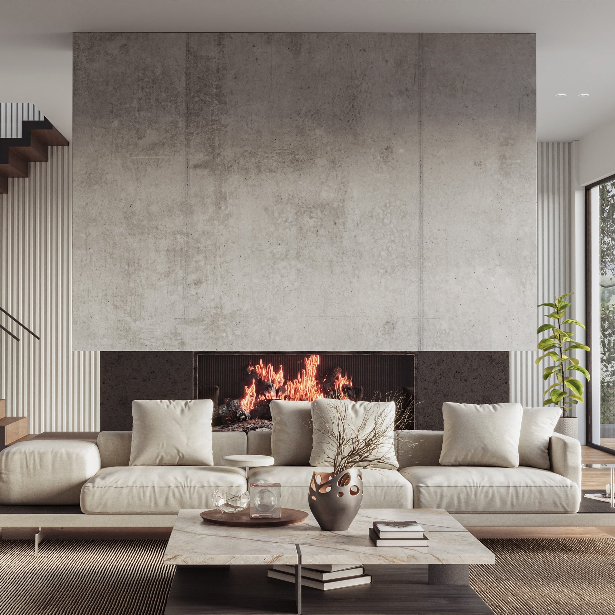 Béton-M201 - Salon / Living room