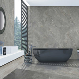 Indus  24" x 24" gris mat